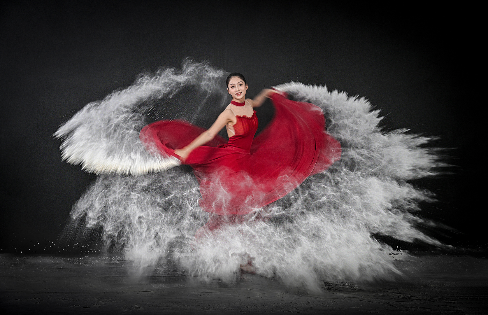 Flour Dance Portrait  by Stanley Cheong