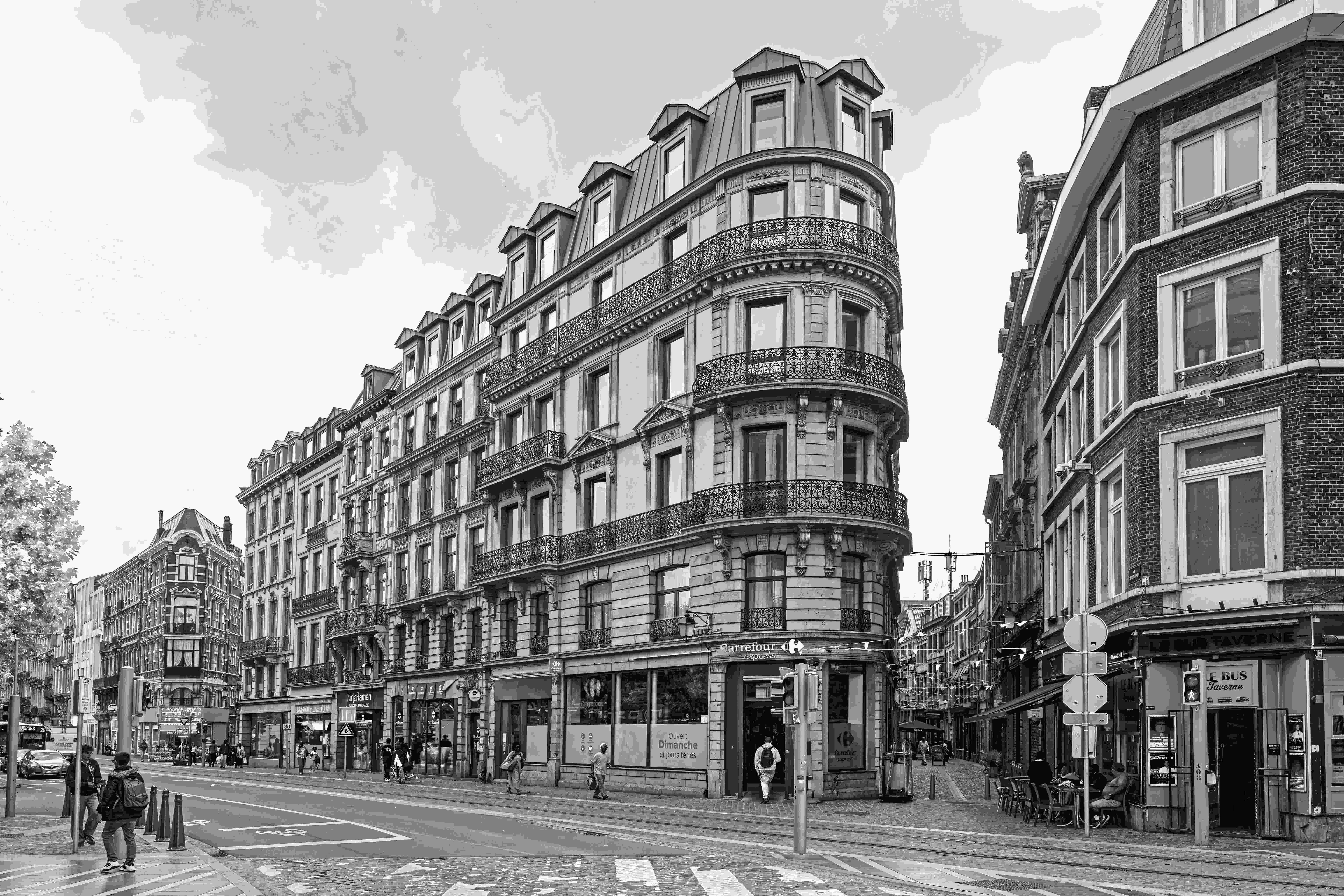 Streets of Liege by Peter Hornbostel