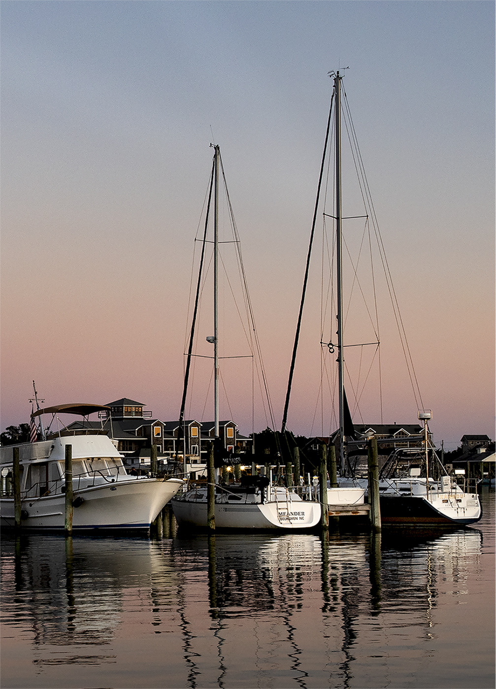 Sunset reflections by Shari Garnsey