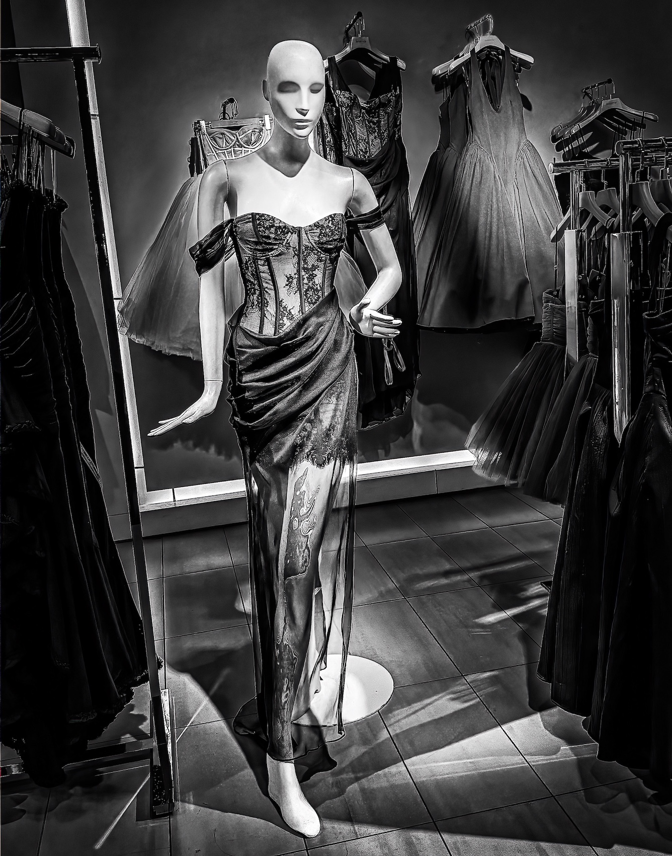 Black Tie Shopping by Rita Johnston