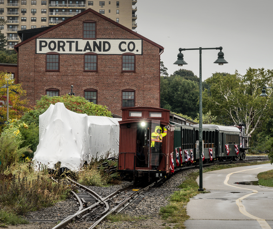 Passing Ghost Train 9145 by Karl Leck