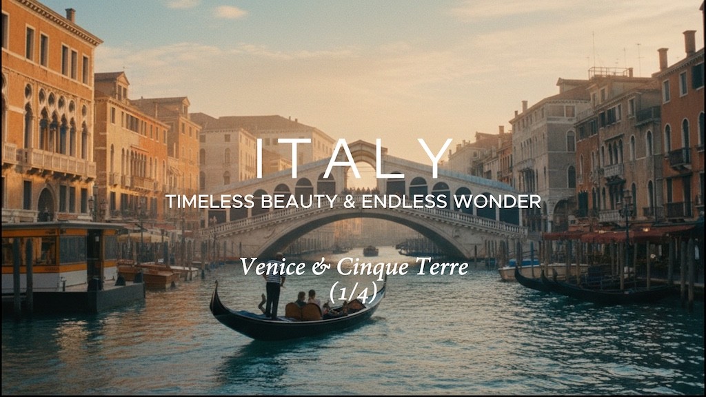 Italy — Timeless Beauty, Endless Wonder  Part 1:  Venice & Cinque Terre — Where Water Meets Color by Peter Shi